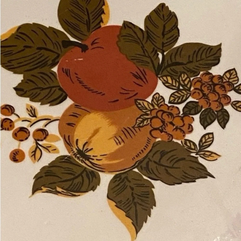 Wedgwood English Harvest White Platter with Fruit Motif